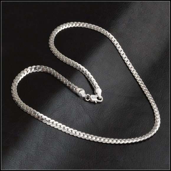 925 Sterling Silver 20'' Snake Chain Necklace - Picture 3 of 9